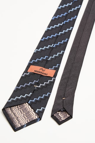 Cravate en soie - Noir