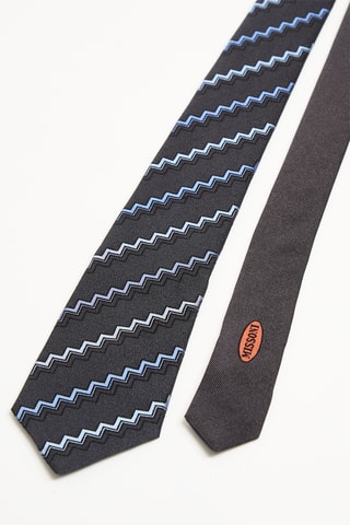 Cravate en soie - Noir