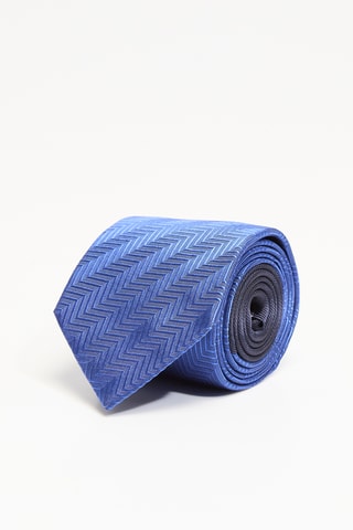 Cravate en soie - Bleu