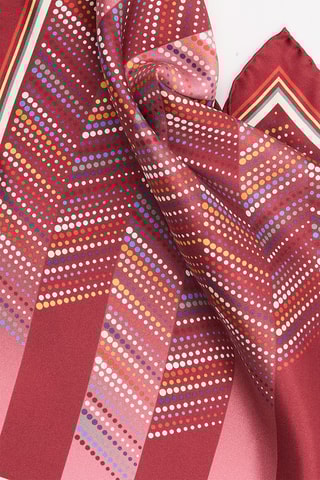 Carré en soie - Rouge