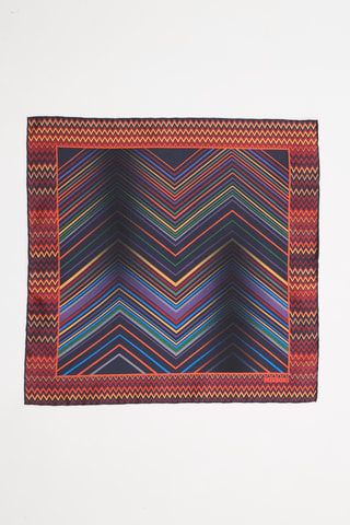 Carré en soie - Noir