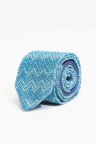 Cravate en soie - Bleu