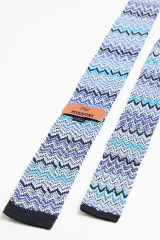 Cravate en soie - Bleu