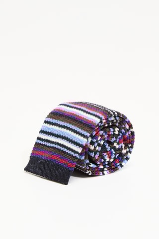 Cravate en soie - Bleu