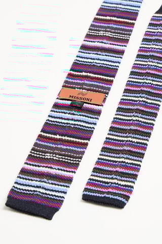 Cravate en soie - Bleu