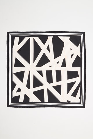 Carré en soie - Noir