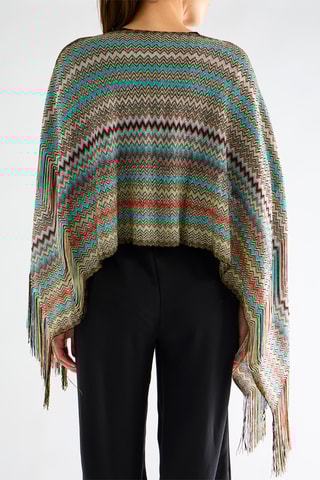 Mouwloze poncho - Beige