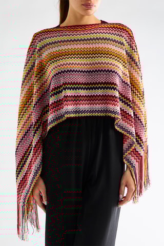 Mouwloze poncho - Multicolor