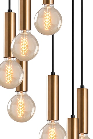 Hanglamp Tempo - Goudkleurig - 7 x 40 W