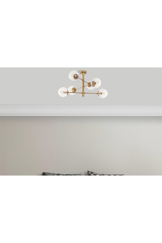 Suspension Arge - Doré - 6 x 40 W