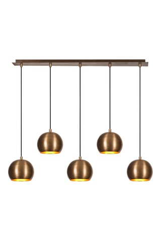 Hanglamp Sivani - Bruin en Zwart - 5 x 40 W