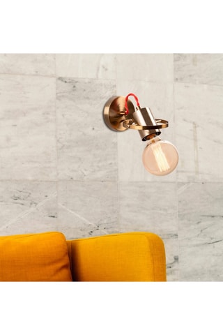 Wandlamp Vaveyla - Goudkleurig en Rood - 100 W