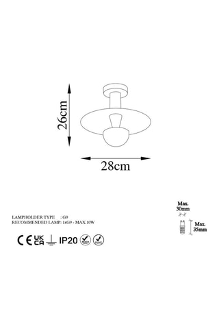 Ledhanglamp Kurt - Koperkleurig - 10 W