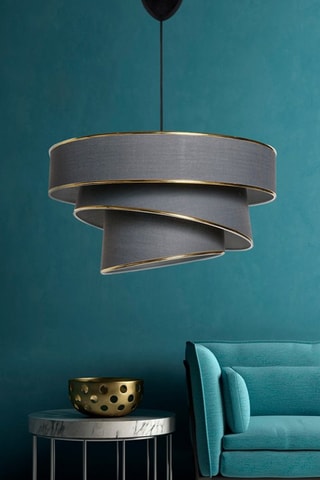 Hanglamp Couper - Antraciet en Goudkleurig - 45-60 W