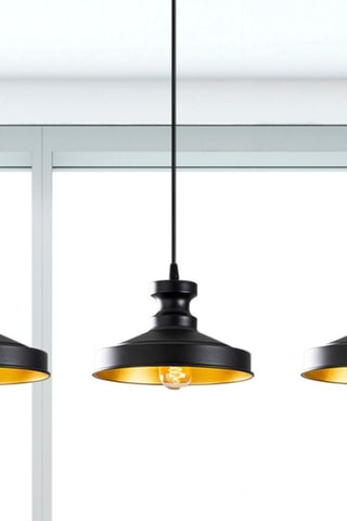 Hanglamp Berceste - Zwart - 3 x 100 W