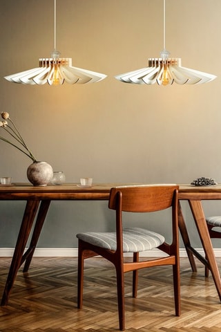 2 Hanglampen - Wit - 45-60 W