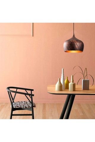 Hanglamp Saglam - Koperkleurig en Goudkleurig - 100 W