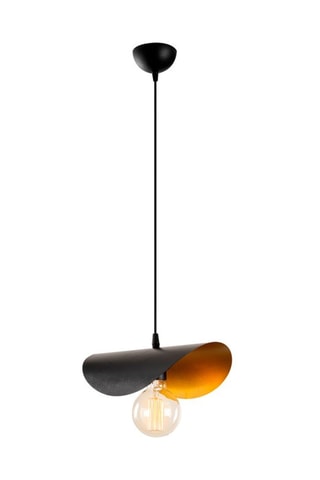Hanglamp Sivani - Zwart en Goudkleurig - 100 W