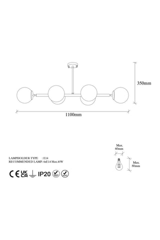 Plafonnier - Cuivré - 3 x 40 W