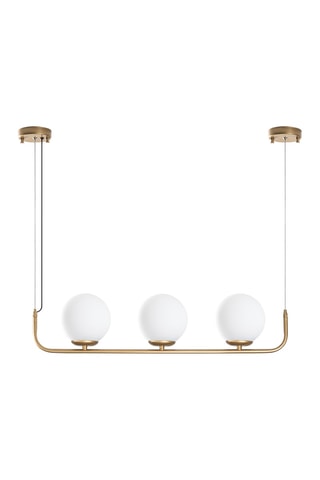 Hanglamp Faruk - 13716 - Goudkleurig en Wit - 3 x 40 W