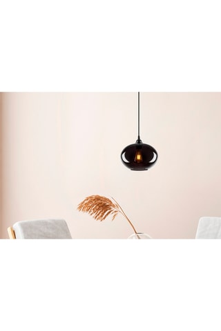 Hanglamp Smoked - Zwart - 40 W