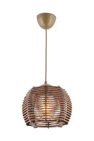 Houten Hanglamp - Bruin - 45 - 60 W