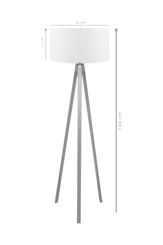Lampadaire - Taupe clair - 60 W - 140 cm