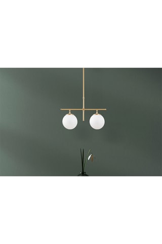 Hanglamp Roe - Goudkleurig - 2 x 40 W