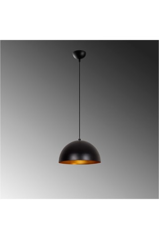 Hanglamp Sivani - Zwart en Goudkleurig - 100 W