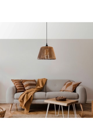 Hanglamp - Naturel en Zwart - 45 - 60 W