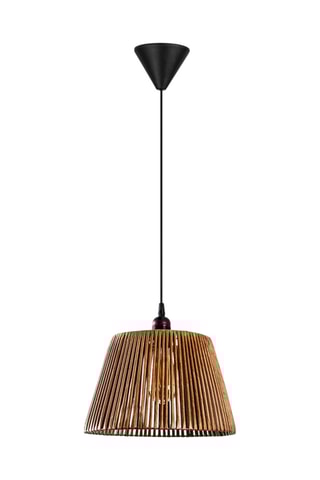 Hanglamp - Naturel en Zwart - 45 - 60 W