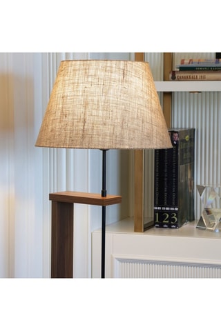 Lampadaire en bois Ayd - Naturel - 60 W - 150 cm