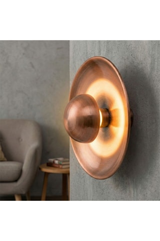 Wandlamp - Koperkleurig