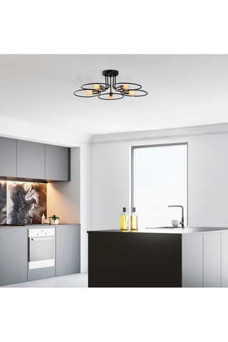 Suspension Circle - Noir - 5 x 40 W