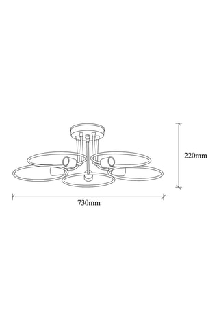 Suspension Circle - Noir - 5 x 40 W