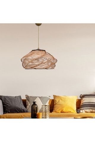 Hanglamp - Houtimitatie - 45-60 W