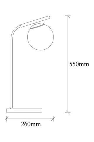 Tafellamp Yildiz - Zwart en Goudkleurig - 100 W