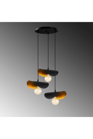 Hanglamp Sivani - Zwart - 3 x 40 W