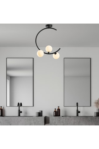 Plafondlamp - Zwart en Wit - 3 x 10 W