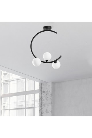 Plafondlamp - Zwart en Wit - 3 x 10 W