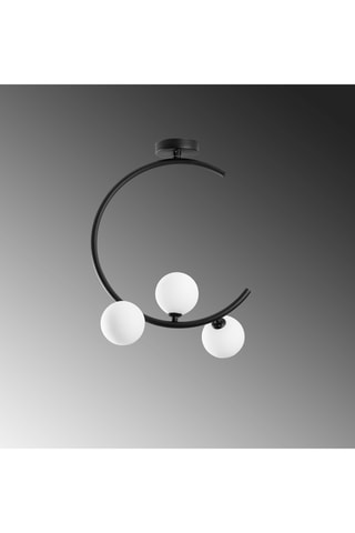 Plafondlamp - Zwart en Wit - 3 x 10 W