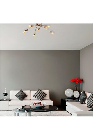 Plafonnier Banana - Doré - 8 x 60 W