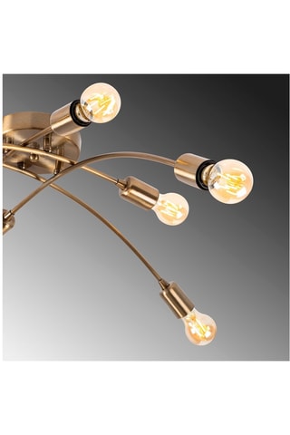 Plafonnier Banana - Doré - 8 x 60 W