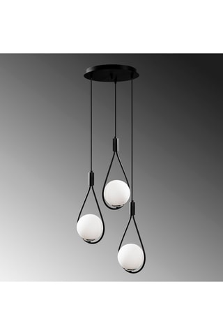 Hanglamp Mudoni - Zwart - 3 x 100 W