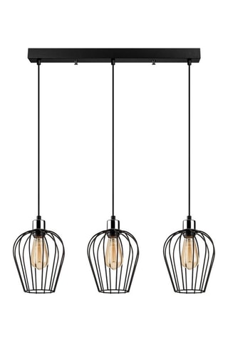 Hanglamp Tel - Zwart - 3 x 40 W