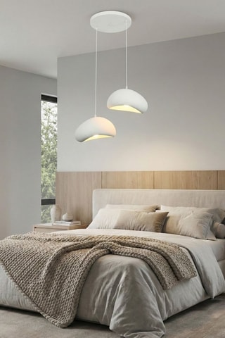 Hanglamp - Wit - 2 x 40 W