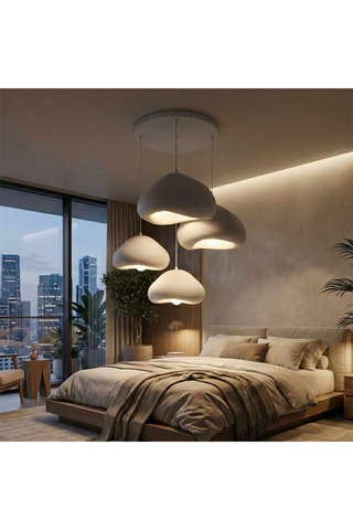 Suspension 4 têtes - Blanc