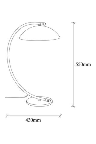 Tafellamp Sivani Zwart en Goudkleurig - 100 W