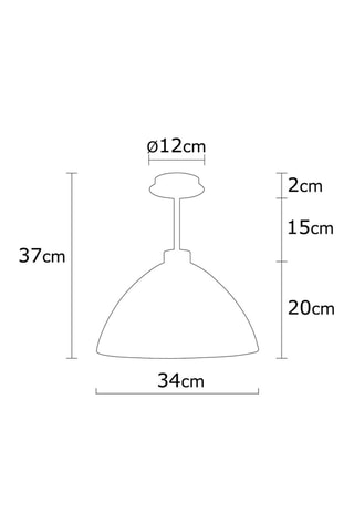 Hanglamp Bergama - Goudkleurig - 40 W