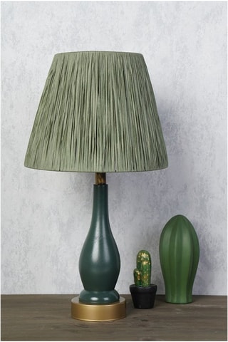 Tafellamp YL208 - Groen en Goudkleurig - 60 W